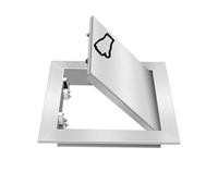 Pannello di accesso magnetico in acciaio inox, da 4 x 4 a 24 x 24, botola nascosta con apertura a pressione, per prese d'aria e coperture del pavimento, facile installazione