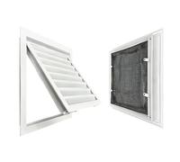 Pannello di accesso, Pannello di accesso con persiana in lega alluminio bianco filtro for pareti o soffitti dimensioni multiple(7.8x17.7in(20x45) cm)