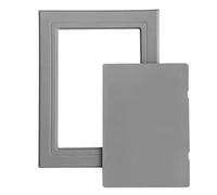 Pannello di Accesso Parete in Plastica ABS, Autoadesivo, Nasconde Cavi Tubi | Botola Ispezione Rettangolari, Adatto a Filo con Superfici, Verniciabile per Bagno Loft Garage(Gray,150x200mm/5.9x7.9in)