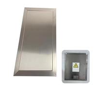 Pannello di accesso per cartongesso rettangolare in metallo porta di ispezione 450 x 400 mm, portello di accesso nascosto per idraulica, ideale per scuole, hotel e uffici.