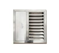 Pannello di Accesso per Sfiato A Soffitto, Pannello di Accesso A Filo in Acciaio Inossidabile, Sportello di Ispezione, Griglia di Sfiato per Mobiletto da Bagno E Garage con Persiana Fissa (L×A)