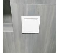 Pannello di accesso - Porta di accesso a parete per impianto idraulico bagno, copertura ingresso cavi in metallo, apertura sportello di servizio