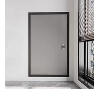 Pannello di accesso Portelli di ispezione, Pannello porta di accesso in metallo HVAC con serratura, pannello grigio e sportello di servizio for ispezione con telaio nero(80x100cm (32x40in))