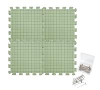 Pannello Di Blocco In Schiuma - Tappetino Di Blocco Affidabile | Tappetini Per Progetti All'uncinetto, Non Lasciano Passare L'umidità, Griglie Di Allineamento Per Il Lavoro A Maglia, Linee Di Griglia