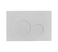 Pannello di comando per WC UWT02L-GE, verniciato bianco, piastra rotonda da incasso, 212 × 142 × 20 mm