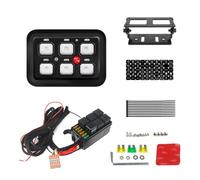 Pannello di commutazione LED a 6 bande 12V 24V con controllo touch, interruttore automatico ripristinabile 60A e relè per la gestione di più dispositivi elettrici