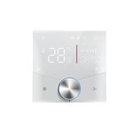 Pannello Di Controllo Del Termostato Dell'aria Condizionata 2/4p Termostato Wifi Aria Condizionata Centralizzata Fan Coil A 3 Velocità Regolazione Della Temperatura Rotazione 24V(White 2P,24V)