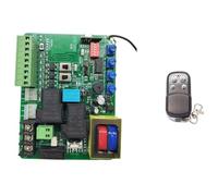 Pannello di controllo della porta del garage scorrevole Finecorsa a molla magnetica disponibile con funzione di ritardo 220 V CA,Resistenza a tutte le intemperie(220V board 2remote)