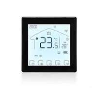 Pannello di controllo della temperatura WiFi intelligente per riscaldamento elettrico a pavimento e caldaie a parete, termostato touch screen con batteria a lunga durata e montaggio flessibile
