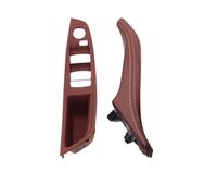 Pannello di copertura del bracciolo anteriore sinistro destro for auto con guida a sinistra, maniglia della porta, compatibile con BMW Serie 5 F10 F11 523i 525i 528i 530i 535i 540i(Model B Redbrown)