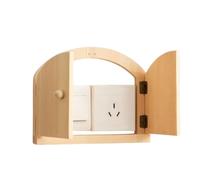 Pannello di copertura di scarico per porte | Kinderproof Light Control Guard Electric Outlet - Copertura per piatto artistico per soggiorno, piastra di scarico in legno, coperchio in legno Ho