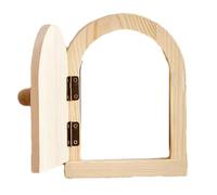 Pannello di copertura per porta di uscita, senza foratura, copertura per pannelli da parete, in legno massello con porta di fatina