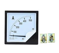 Pannello di Corrente Analogico 0-500a, Rilevatori di Misuratori di Corrente Per Misuratori di Corrente Per Pannello Quadrato di Classe 1.5 Per Tester di Misurazione del Circuito
