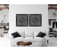 PANNELLO DI DECORAZIONE TRAFORATA, ROSETTA MAROCCHINA, DECORAZIONE PARETE 3D, OR