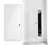 Pannello di facile accesso per cartongesso, Portello in alluminio bianco per parete/soffitto, porta di accesso chiusa con chiave, copertura di accesso idraulica 35x50cm