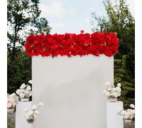 Pannello di fiori artificiali, sfondo versatile, fiori citati su strada,