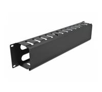 Pannello di gestione cavi DeLOCK 19" 2U nero con 4 aperture