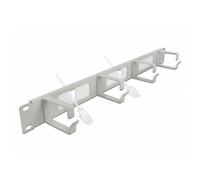 Pannello di gestione cavi Delock 19" 4 ganci 1U grigio