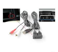 Pannello di interfaccia audio per auto nero per modelli BMW con tipo c Plus per presa di conversione Rca Materiale ABS cruscotto installare adattatore con cavo da 150 cm per Alpine per Pioneer per
