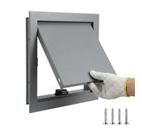 Pannello di Ispezione in Lega di Alluminio Magnetico per Cartongesso e Soffitto, Sportello di Ispezione Bianco, Copri Contatore Elettrico con Porta Rimovibile per Parete e Fori(Gray,150x150mm)