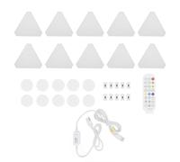 Pannello di Luce Triangolare a LED, Pannelli della Luce del Suono della Lampada di Giunzione RGB Controllo Dell'app per Camion per Camion per