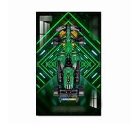 Pannello di montaggio a parete compatibile con LE*GO Technic 42240 Aston Martin Aramco AMR25 Formula 1 Race Ca - Supporto da parete per auto F1 42240 50 x 80 cm (modello non incluso), B