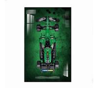 Pannello di montaggio a parete compatibile con LE*GO Technic 42240 Aston Martin Aramco AMR25 Formula 1 Race Ca - Supporto da parete per auto F1 42240 50 x 80 cm (modello non incluso), A