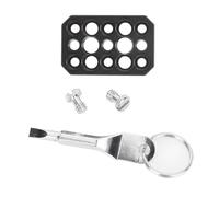 Pannello di montaggio accessorio per fotocamera leggero da viaggio con porta a vite standard da 1/4 e 3/8 per piastra di montaggio multifunzionale da studio