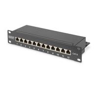 Pannello di Patch Digitus CAT 6 Schermato 12 porte 1U