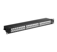 Goobay Pannello patch 90854 19'' 24 porte Cat.6a Nero