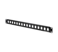 Pannello di permutazione Digitus 16 porte rack 1U nero SPCC