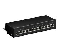 Pannello di permutazione Goobay 69307 12 porte Cat6 STP 1U nero