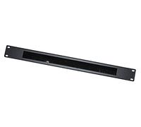 Link Pannello di Protezione Colore Nero 1U con Spazzola per ARMADI Rack 19"