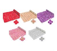 Pannello di recinzione per piante di ortensia per giardino, cortile, decorazione per esterni, sfondo per matrimoni e uso styling (50 x 300 cm, bianco)