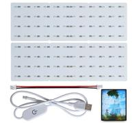 Pannello di retroilluminazione a LED: pannello LED litofano con stampa 3D, USB 5 V, PCB Light board touch dimmer litophane LED, kit per stampante 3D, accessori per modelli fotografici, progetti di