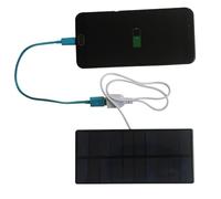 Pannello di ricarica solare da 6 W, pannello solare pieghevole per il campeggio, stazione di ricarica portatile all'aperto per telefono, ventilatore, luci, giocattoli, dispositivi USB, fonte di