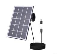 Pannello di ricarica solare per Eufy Ring per lampeggiare, telecamera di | Silicone monocristallino, da tipo C a USB, adatto per anello eufy per lampeggiare, alimenta dispositivi da 3-5 V