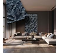 pannello di Rivestimento interno-esterno in PU effetto pietra nera EXTREME-REAL ed isolante 60x120cm