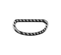 Pannello Di Rivestimento Pulsantiera Della Console Centrale In Fibra Di Carbonio Morbida Auto Interni Per Fiat 500L 2014 2015 2016 2017 HETEVSCCK