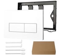 Pannello di scarico per WC,Sostitutivo per doppio scarico,Kit ricambio per cisterna,Compatibile con pannelli di scarico Geberit Sigma 01/20/30/50 e serie UP 300/320