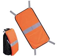 Pannello di sicurezza arancione - Pannello in rete da caccia | Copertura per zaino da tenda, coperture sicure ad alta visibilità, riflettenti la fiamma da 200 G, scudo di avvertimento esterno, pr