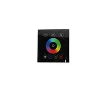 Pannello di strisce luminose RGBW controller touch a led anello in vetro Controller LED dimmer for strisce luminose a colori RGBW(Black)