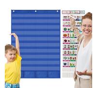 Pannello Di Tasche Per Aula, Educativi Impermeabili per L'Insegnamento | Carte Di Parole Singolare E Plurale | Per Uso A Scuola, Casa, Ufficio, Interni, Insegnanti, Studenti E