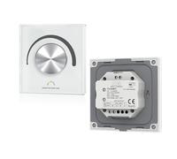 Pannello di vetro rotante Regolatore LED a tensione costante DC 12V 24V Dimmer(White)
