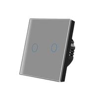 Pannello di vetro temperato a parete con interruttore a sfioramento, indicatore LED, sensore elettrico, pulsante 1/2/3 Gang 220(ZS-HB02Y)