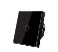 Pannello di vetro temperato a parete con interruttore a sfioramento, indicatore LED, sensore elettrico, pulsante 1/2/3 Gang 220(ZS-BB01Y)