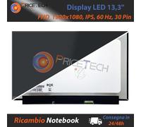 Pannello Display 13.3" FullHD, 30 Pin - compatibile NV133FHM-N54 NV133FHM-N43