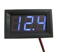 Pannello display digitale a LED MASO 2 fili DC 4,7-30 V pannello LED display digitale voltmetro per auto e motore (display blu)