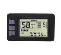 Pannello display LCD P3H per bicicletta elettrica, 24 V, 36 V, 48 V, 60 V, con cavo impermeabile a 6 pin, multifunzione, alta compatibilità, ideale per biciclette e scooter elettrici