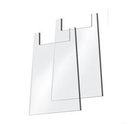 Pannello distanziatore da parete in acrilico trasparente, progettato per adattarsi dietro le gambe del divano e mantenere lo spazio senza alterare l'estetica (2 pezzi)